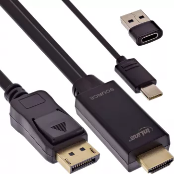Aktywny konwerter wideo InLine 17162I 3840x2160 HDMI na DisplayPort