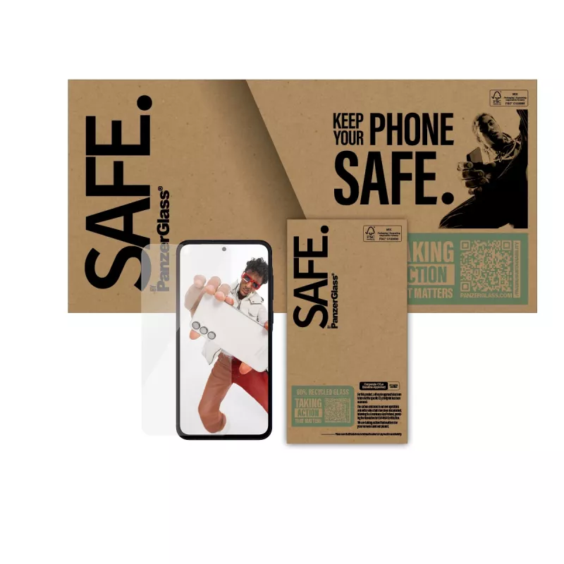 PanzerGlass SAFE. by ® Szkło ochronne Samsung Galaxy A56 5G | Ultra-Wide Fit