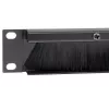 StarTech.com 1U High-density Brush Strip kabel Management Panel, Sturdy Steel Horizontal Data Centre kabel Organizer