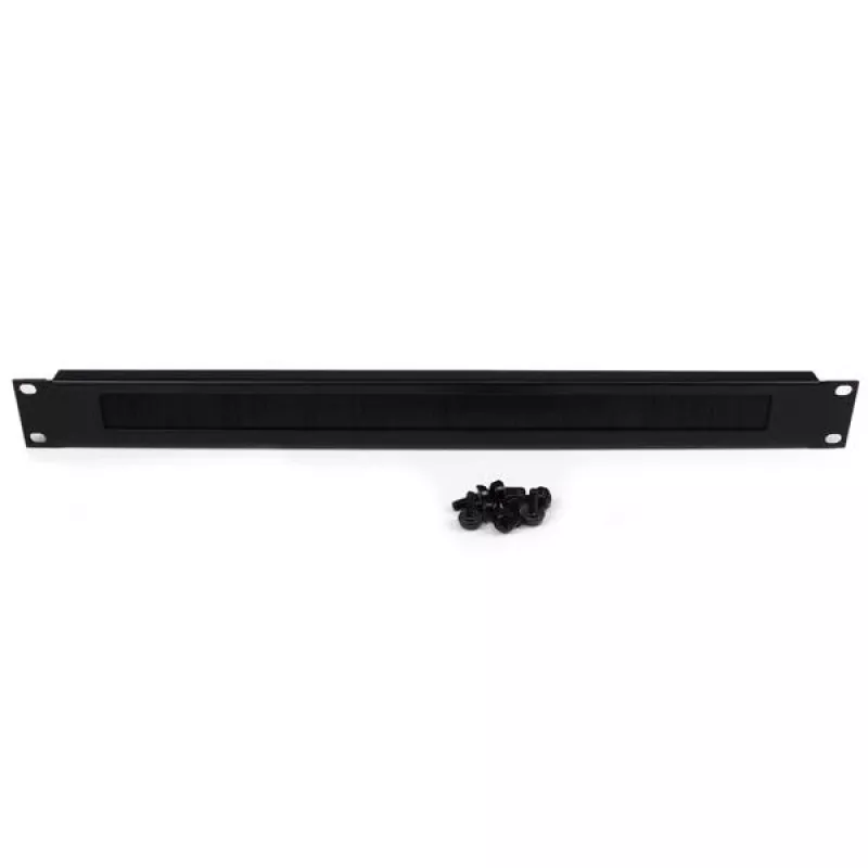 StarTech.com 1U High-density Brush Strip kabel Management Panel, Sturdy Steel Horizontal Data Centre kabel Organizer