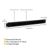 StarTech.com 1U High-density Brush Strip kabel Management Panel, Sturdy Steel Horizontal Data Centre kabel Organizer