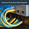 StarTech.com 1U High-density Brush Strip kabel Management Panel, Sturdy Steel Horizontal Data Centre kabel Organizer