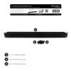 StarTech.com 1U High-density Brush Strip kabel Management Panel, Sturdy Steel Horizontal Data Centre kabel Organizer