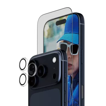 PanzerGlass 2-in-1 Essentials Bundle iPhone 17 Pro odporny na zarysowania i wstrząsy