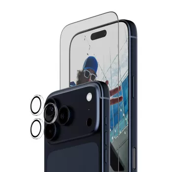PanzerGlass 2-w-1 Essentials Bundle iPhone 17 Pro Max odporny na zarysowania i wstrząsy