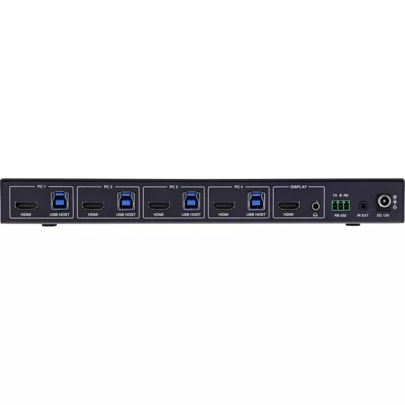 InLine 57885D Przełącznik KVM do montażu w szafie RACK Czarny