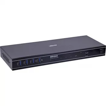 InLine 57885D Przełącznik KVM do montażu w szafie RACK Czarny
