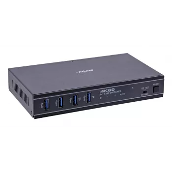 InLine 57885E Przełącznik KVM do montażu w szafie Czarny