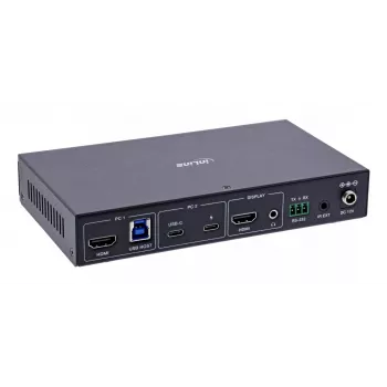 InLine 57885E Przełącznik KVM do montażu w szafie Czarny