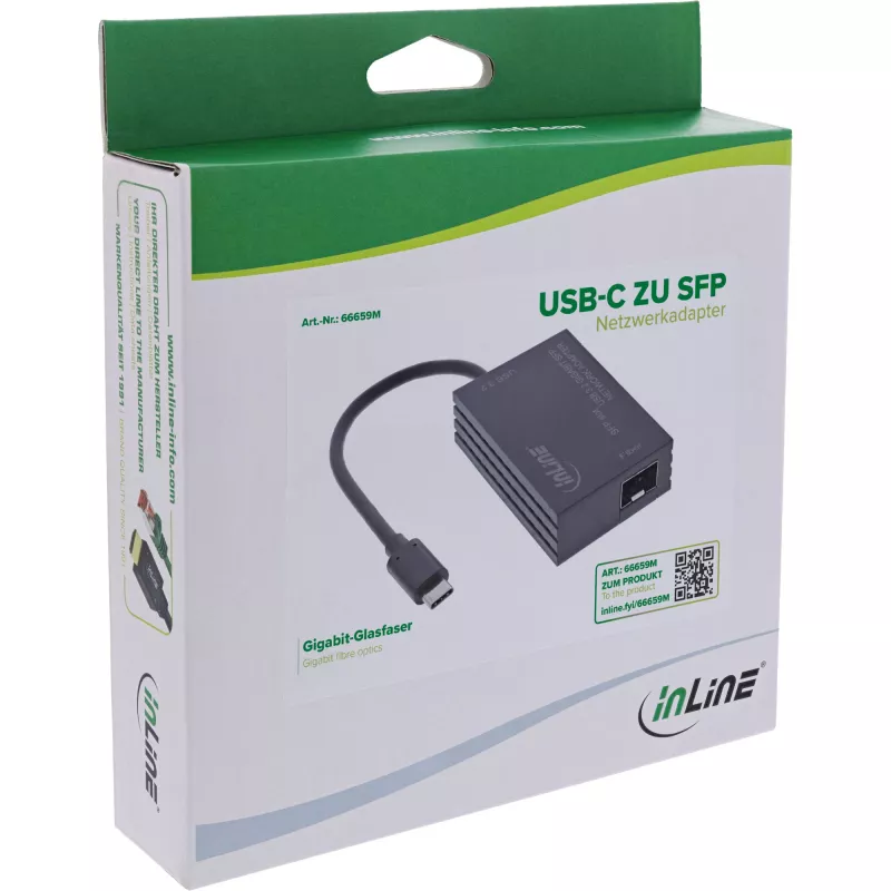 InLine 66659M karta sieciowa Fiber 1000 Mbit/s