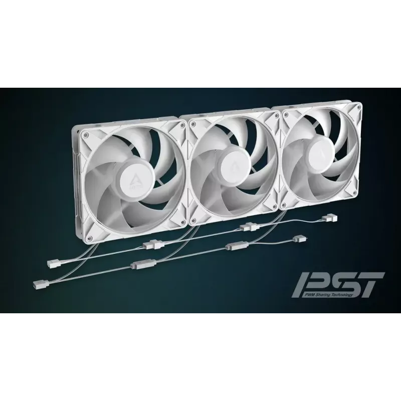 ARCTIC Freezer P14 Pro A-RGB (Biały) - Zestaw 3 sztuk 140 mm A-RGB PWM z rozdzielaczem kabli