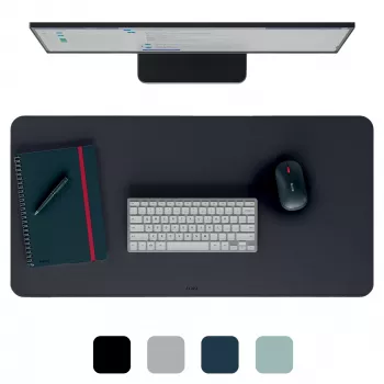 Leitz Large Desk Mat. Kolor produktu: Czarny, Materiał: Polichlorek winylu (PVC). Szerokość: 400 mm, Głębokość: 800 mm, Wysokość: 2 mm