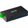 InLine 35396B koncentrator interfejsów USB 3.2 Gen 1 (3.1 Gen 1) Type-B 5000 Mbit/s Czarny