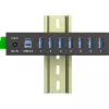 InLine 35396B koncentrator interfejsów USB 3.2 Gen 1 (3.1 Gen 1) Type-B 5000 Mbit/s Czarny
