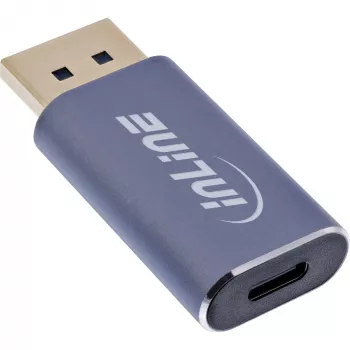 InLine 64107I adapter kabla wideo USB Type-C DisplayPort Szary
