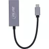 InLine 33380Q Adapter RJ-45 USB typu C męski 1 Gbit/s szary