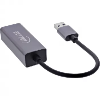 InLine 33380P karty interfejsów/adapter RJ-45 USB Typ-A Męski 1 Gbit/s