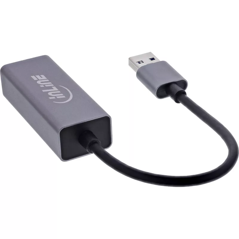 InLine 33380P karty interfejsów/adapter RJ-45 USB Typ-A Męski 1 Gbit/s