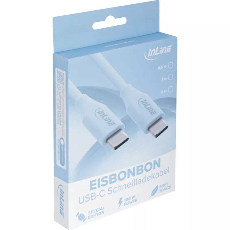 Kabel USB InLine 35892B USB 2.0 2 m USB-C niebieski