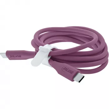 Kabel USB InLine 35891P 1m USB C Fioletowy USB 2.0 0.48 Gbit/s