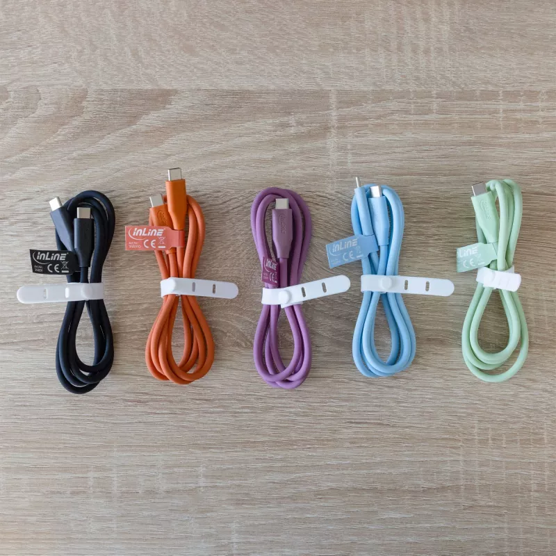 InLine 35891O Kabel USB USB 2.0 1 m USB-C Pomarańczowy