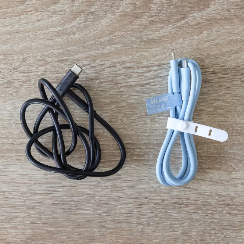 Kabel USB InLine 35891B USB 2.0 1 m USB C niebieski