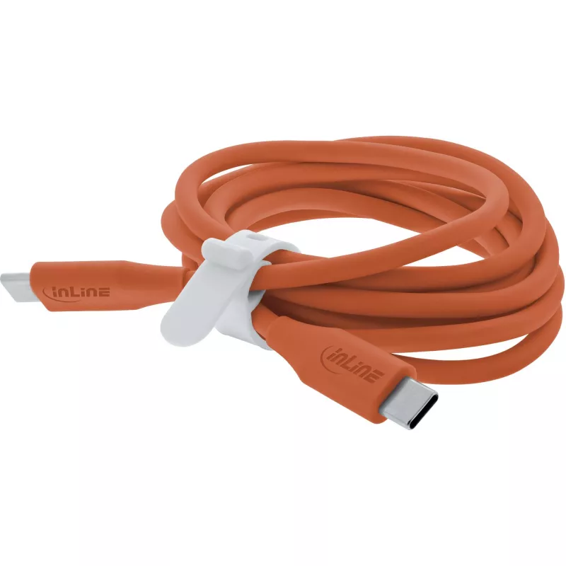 Kabel USB InLine 35895O 0.5 m USB-C pomarańczowy USB 2.0 0.48 Gbit/s