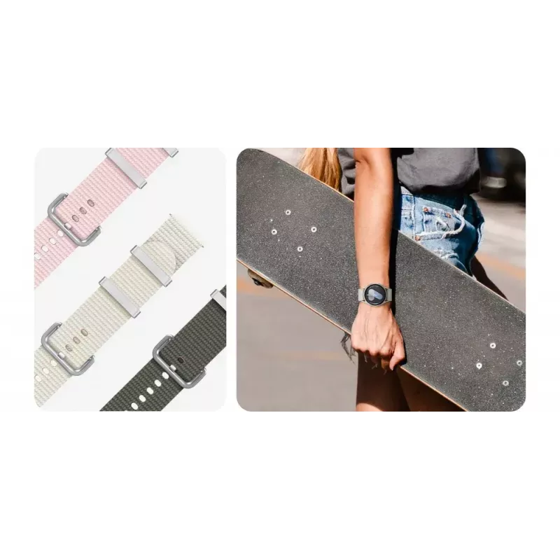 Pasek Samsung Athleisure Band S/M do Galaxy Watch 7 Kremowy