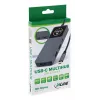 Koncentrator interfejsów USB-C InLine 35392D USB 3.2 Gen 2 Type-C host na HDMI, USB-A, USB-C 10000 Mbit/s Szary