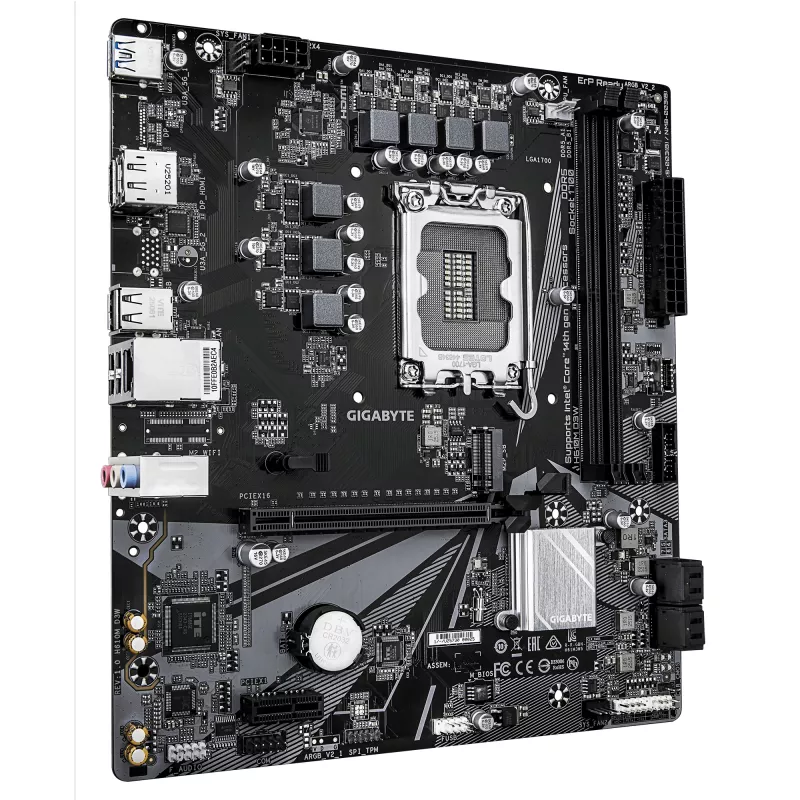 Płyta główna GIGABYTE H610M D3W LGA1700 dla procesorów Intel 12.–14. generacji, 5+1+1 VRM, DDR5 do 5600MHz, 128GB, PCIe 3.0 M.2, 1GbE, USB 3.2 Gen1