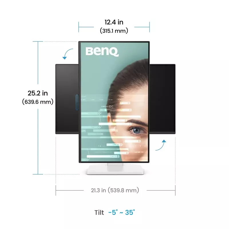 Monitor komputerowy BenQ GW2490TC 24 cale (61 cm) IPS Full HD 1920x1080 LED, 5 ms, kąt widzenia 178°, wbudowane głośniki, VESA, czarno-biały