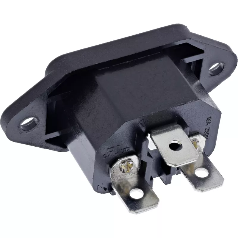 InLine S-16701 adapter wtyczki zasilającej Czarny