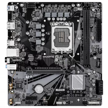Płyta główna GIGABYTE H610M D3W WIFI6 - obsługuje procesory Intel Core 14. generacji, 5+1+1 faz VRM, do 5600MHz DDR4, 1xPCIe 3.0 M.2, Wi-Fi 6, 1GbE LAN, USB 3.2 Gen 1