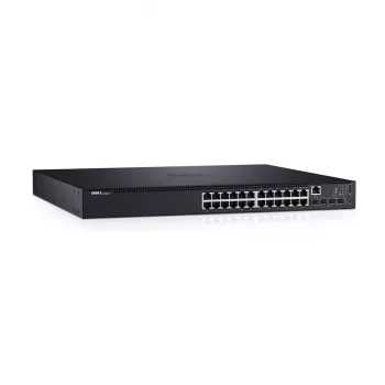 DELL N1524P Zarządzany L3 Gigabit Ethernet (10/100/1000) Power over Ethernet (PoE) 1U Czarny