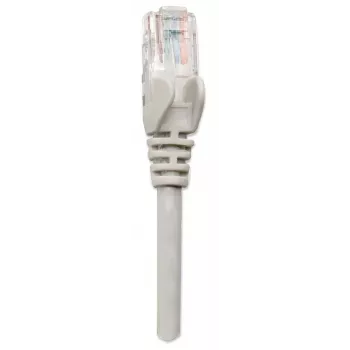 Intellinet sieciowy Patch kabel, Cat6, 3 m, szary, CCA, U/UTP, PVC, RJ45, pozłacane styki, bezzaczepowy, osłonięty, dożywotnia gwarancja