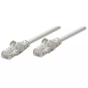 Intellinet sieciowy Patch kabel, Cat6, 3 m, szary, CCA, U/UTP, PVC, RJ45, pozłacane styki, bezzaczepowy, osłonięty, dożywotnia gwarancja