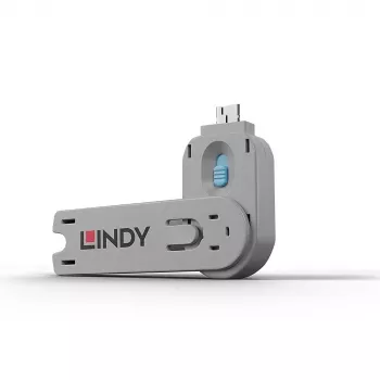 Klucz do blokady portów Lindy USB typu A niebieski