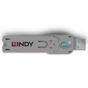 Klucz do blokady portów Lindy USB typu A niebieski