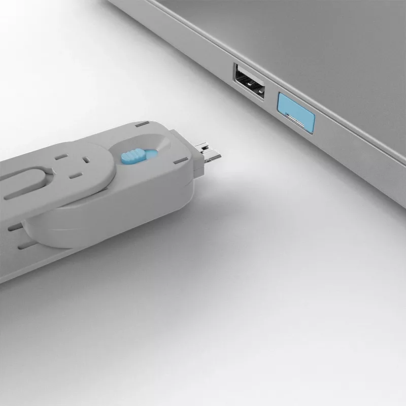 Klucz do blokady portów Lindy USB typu A niebieski
