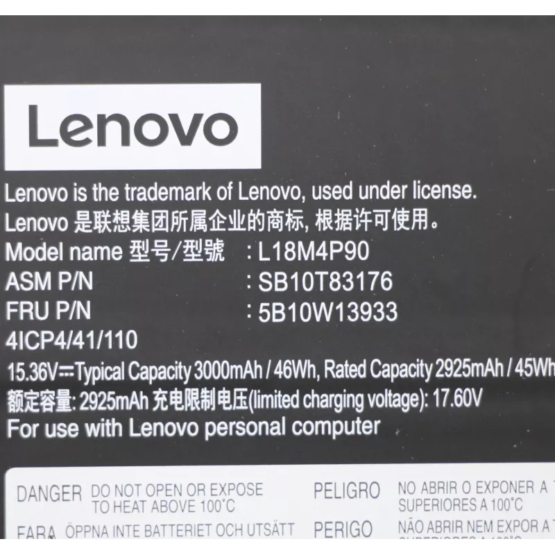 Wewnętrzny akumulator litowo-jonowy do laptopa Lenovo 46 Wh model 5B10W13933