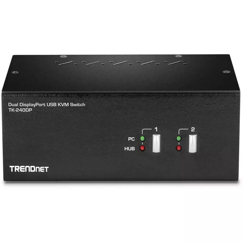 Przełącznik KVM Trendnet TK-240DP Czarny