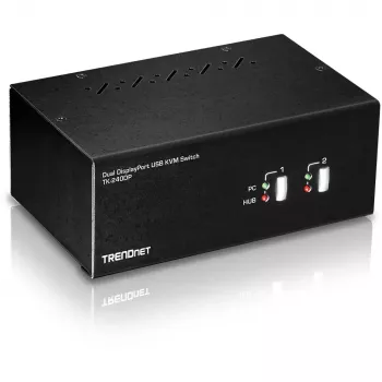 Przełącznik KVM Trendnet TK-240DP Czarny