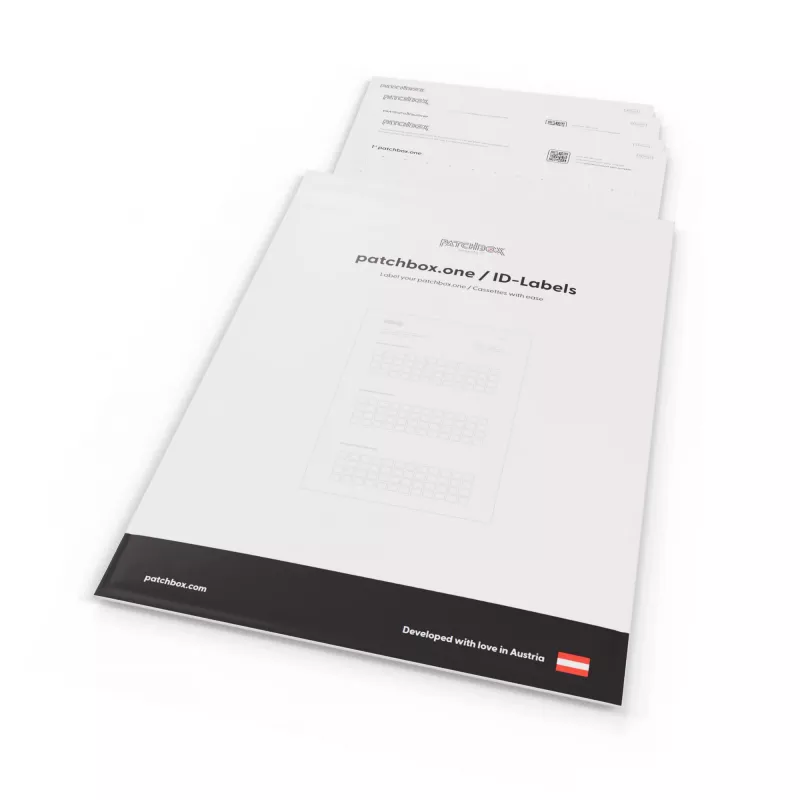 Akcesorium do panelu krosowego Patchbox PONEIDLABEL — papierowe etykiety do paneli krosowych (PONEIDLABEL)