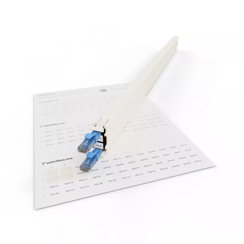 Akcesorium do panelu krosowego Patchbox PONEIDLABEL — papierowe etykiety do paneli krosowych (PONEIDLABEL)