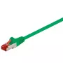 Kabel sieciowy No name Goobay 95568 — Cat6 S/FTP (S-STP), RJ-45 do RJ-45, 1,5 m, zielony, pozłacane styki