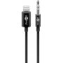 Kabel połączeniowy audio Goobay Apple Lightning 3.5 mm 1 m czarny