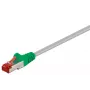 Kabel sieciowy Goobay 68456 zielono-szary 1m Cat6 S/FTP