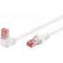 Kabel krosowy Goobay CAT 6 90° Kątowy S/FTP Biały 10m
