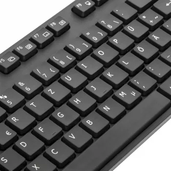 Targus AKB30DE klawiatura Dom USB QWERTZ Niemiecki Czarny