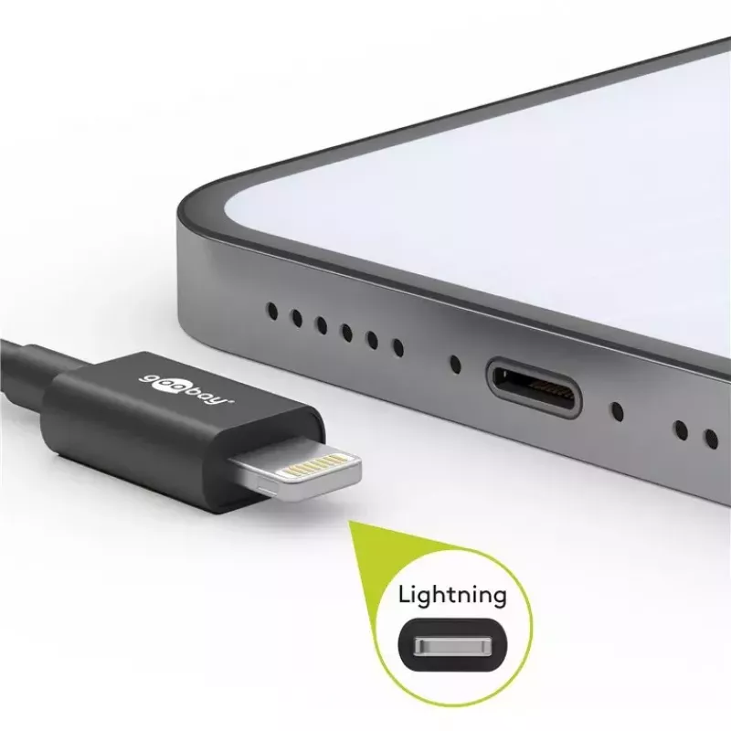 Kabel do ładowania i synchronizacji Lightning USB Goobay 72906